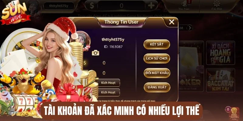 Tài khoản đã xác minh có nhiều lợi thế