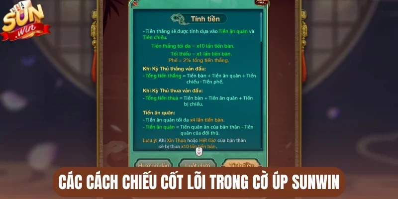 Các cách chiếu cốt lõi trong cờ úp Sunwin