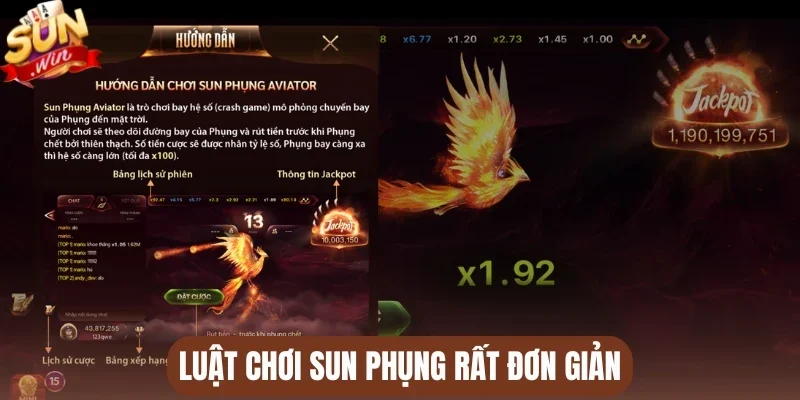 Luật chơi Sun Phụng rất đơn giản