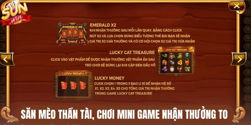 Săn Mèo thần tài, chơi mini game nhận thưởng to 