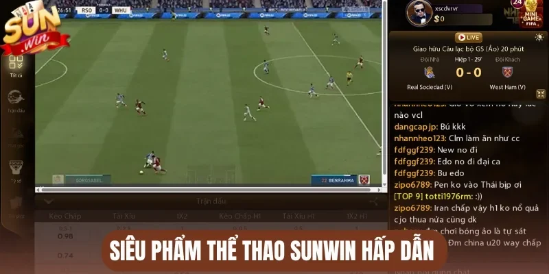 Siêu phẩm thể thao Sunwin hấp dẫn 